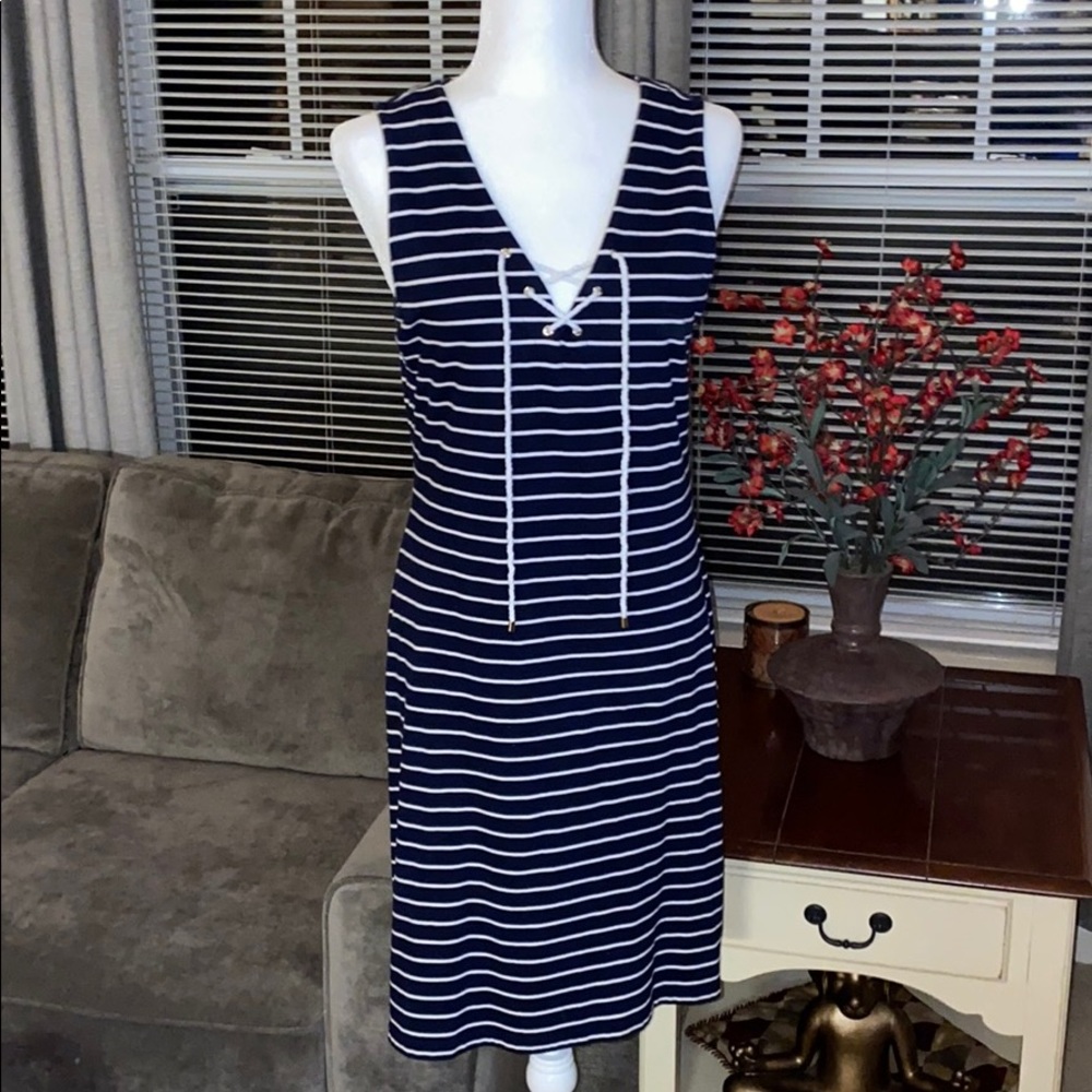 Ralph Lauren (like new) pinstripe nautica dress M